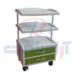 ترالی زیبایی دو کشو سه طبقه آراصنعت مدل 900 - Image 3